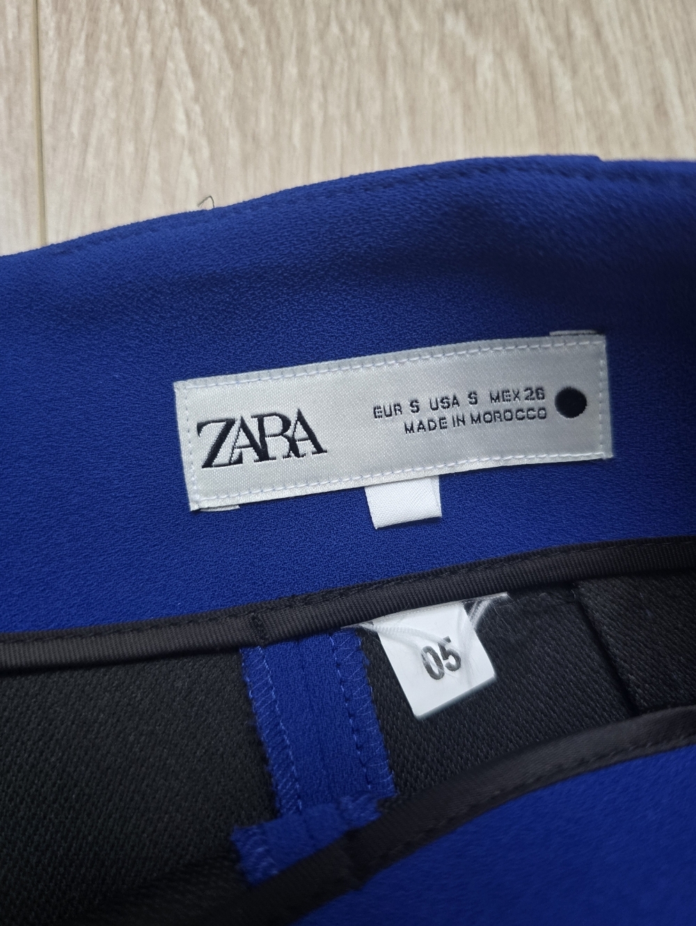 Zara Cobalt Tailored Mini Skirt Size S - Picture 2 of 5